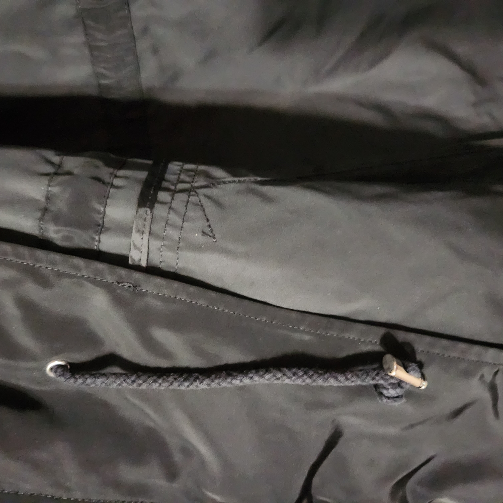Express Black Windbreaker Jacket with White Trim - Picture 7 of 12